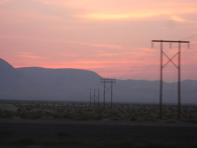 Nevada Sunset Along I-80