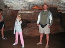 Mackensie & Dad Inside Wind Cave