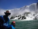 Dad and Kensie in Front of American Falls