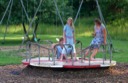 The Girls on the Carousel at the Campground Park