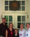 The Family Outside the James S. Brady Press Briefing Room