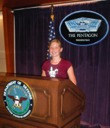 Josie at the Pentagon