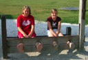 Sam and Jo in the Williamsburg Stockades