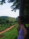 Mom Outside of Monticello's Garden