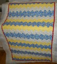 Fran's Blue and Yellow Zigzag